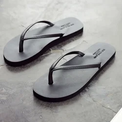 Fashion New Summer Non Slip Comfortable EVA Sole Soft Slippers Men's Flip Flops for Beach Daily 2024 Lovers Slipper Shoes Home