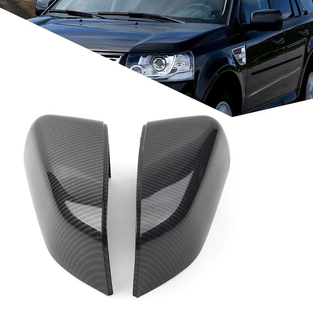 

1Pair Left+Right Car Side Mirror Cover Cap For Land Rover LR2 LR4 Range Rover Sport Freelander 2 LR019961