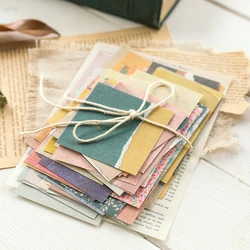 60 Pcs Base Paper Korean Light Retro Handbook Decoration Material Village House Garden Series Scrapbooking Supplies Stationery