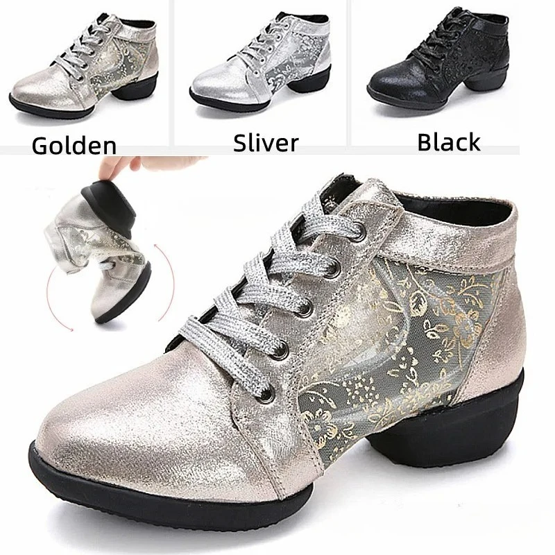 Женская обувь для латинских танцев, женские спортивные кроссовки с дышащей сеткой для девочек, женские танцевальные ботинки, современная обувь для джаза, бальных танцев, сальсы