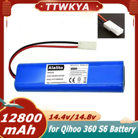 2025 New 14.4V 6800mAh 9800mAh 12800mAh Original Battery Pack Used for The Qihoo 360 S6 Robot Vacuum Cleaner of Components