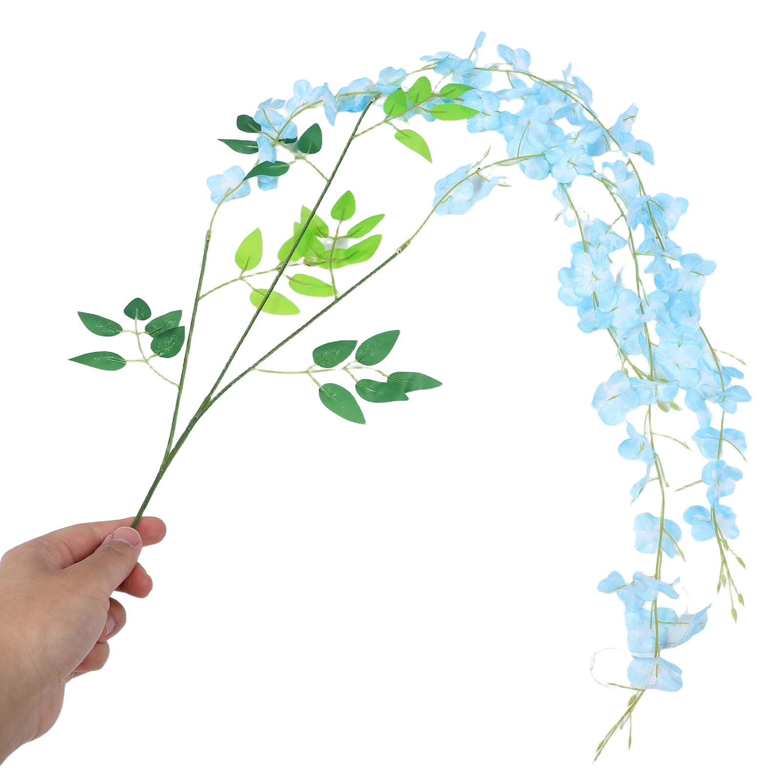 

12 Pcs Wisteria Simulated Flower Decoration Fake Bouquets Artificial Garland Arrangement Flowers Bundles Plastic