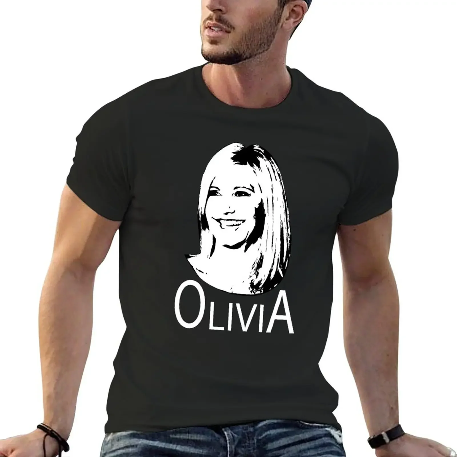 

olivia newton john T-Shirt plus sizes custom t shirt vintage t shirts Men's clothing