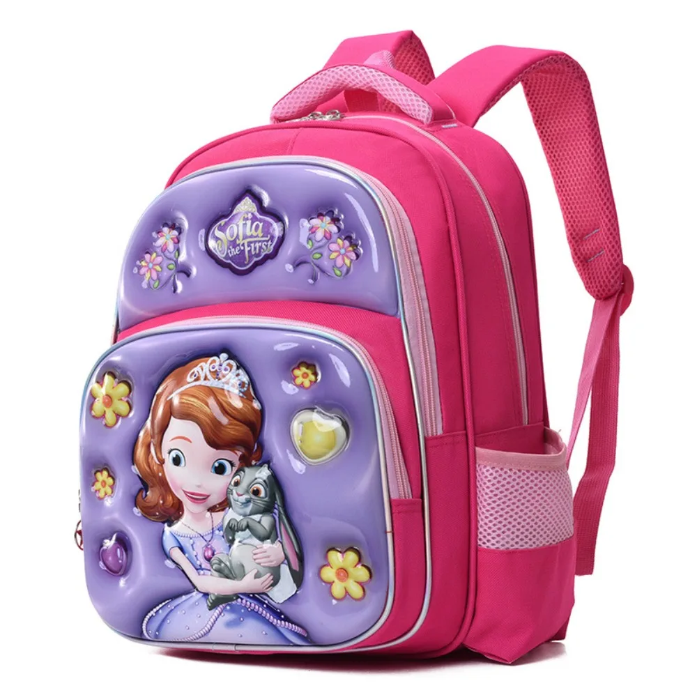 Sac à dos de protection dorsale stéréoscopique 3D, sac à dos de maternelle, grande capacité, réduit la charge, étudiant, dessin animé, anime, à la