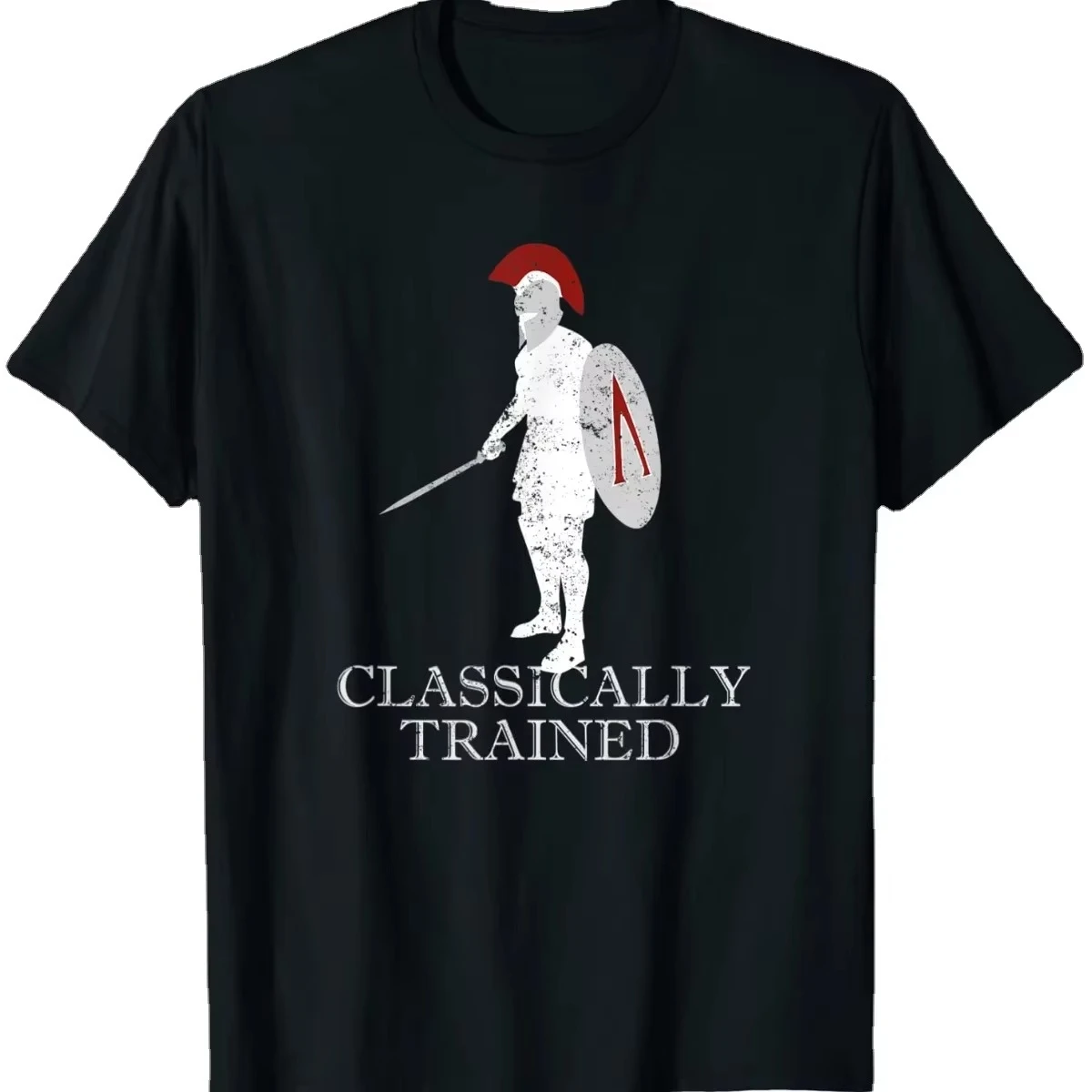 Funny Spartan Warrior Ancient Greek Hoplite History Sparta T-Shirt Short Sleeve Casual Cotton O-Neck Summer Tees