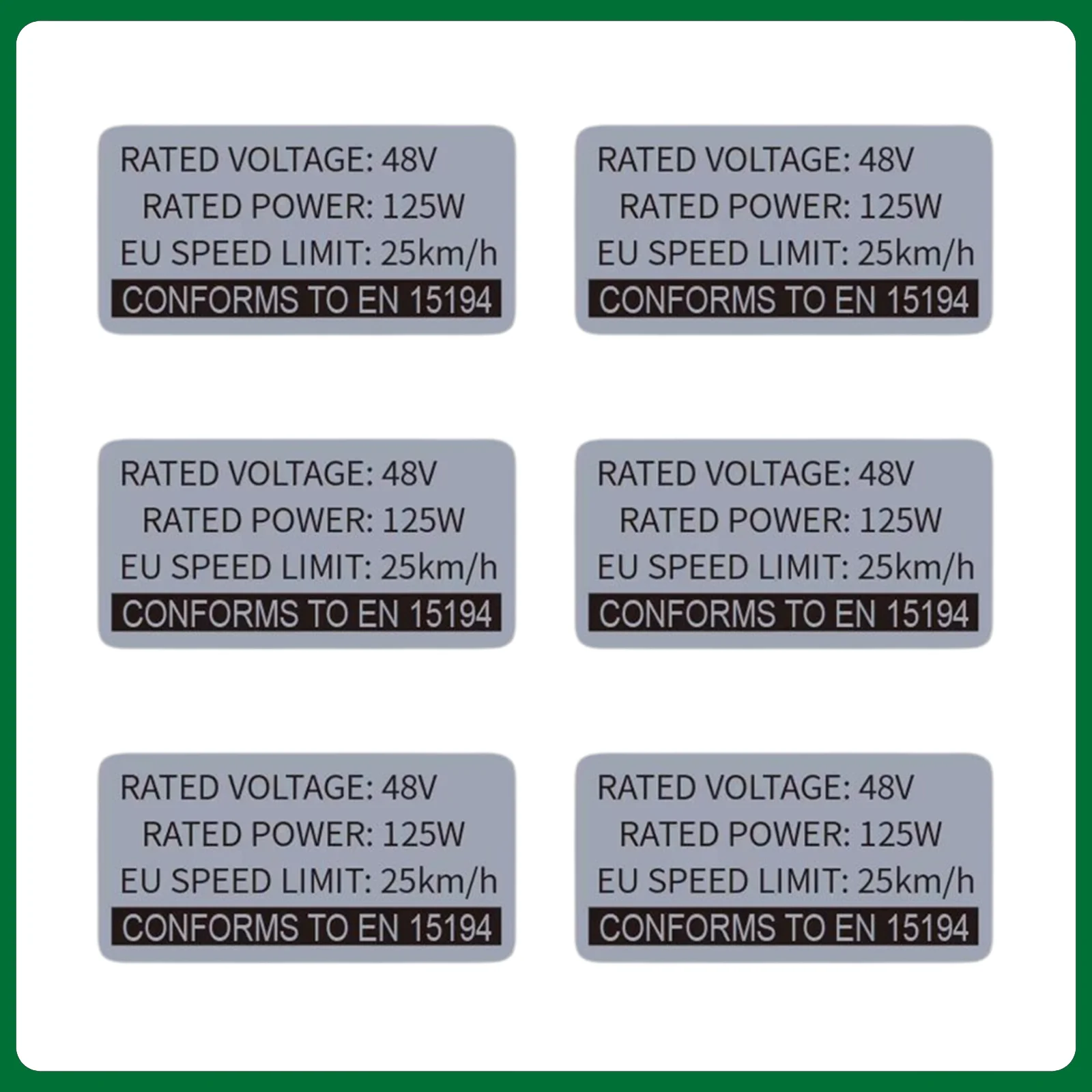 Fahrrad-Aufkleber, E-Bike-Sticker, 36V 48V 250W Elektrofahrrad-Etikett, Kompatibel mit Bafang Tongsheng und anderen Marken-Umrüstsätzen – Detail 6