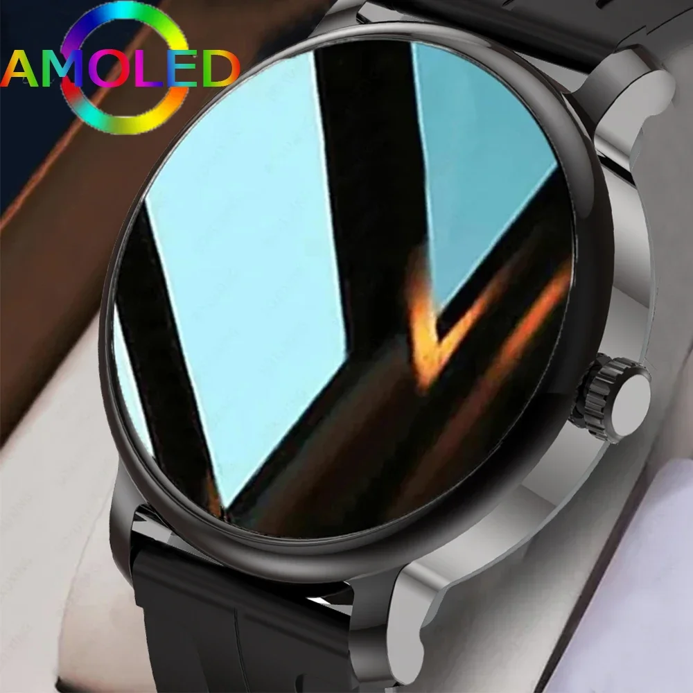 

2024 New Smartwatch for Men - Amoled HD Screen. Bluetooth Call. IP68 Waterproof Heart Rate Monitor 1.43 Inch 466*466 Resolution.