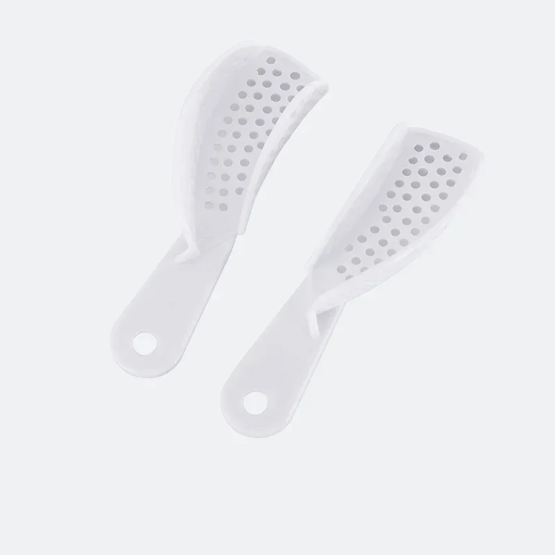 

2Pcs/set Disposable Dental Impression Plastic Tray Dental Impression Plastic Tray Teeth Holder Oral Care Tools