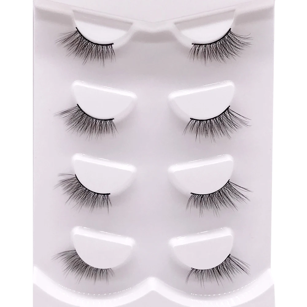 Half Eye Lash 3D Mink Lashes Faux Wispy Natural Crisscross False Eyelashes Halves Fake Eyelash Extension Makeup Tools maquiagem