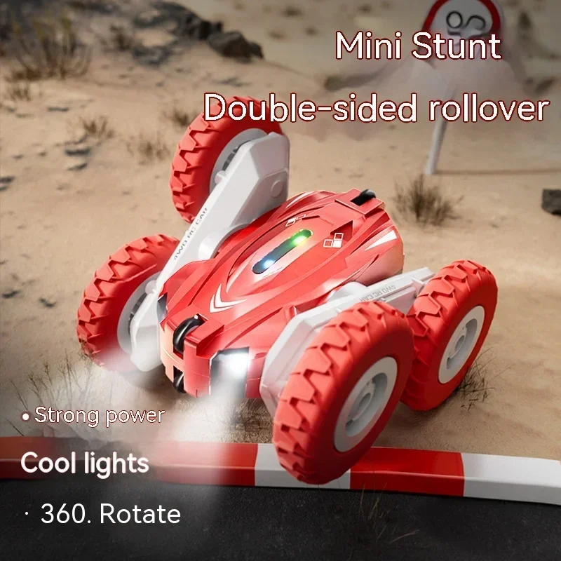 2024 New Remote-controlled Toy Twist Car Stunt Mini Red Remote-controlled Car Drifting In All Directions Children's New Year Toy