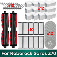 Compatible for Roborock Saros Z70 Accessories Dust Bag Mop Cloth Hepa Filter Spare Parts
