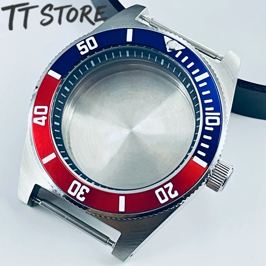 

40mm NH35 Diving Watch Case GMT Blue Ring for NH35 NH36 NH34 NH38 NH70 4R35 Movement 28.5mm Dial Modified Watch Case