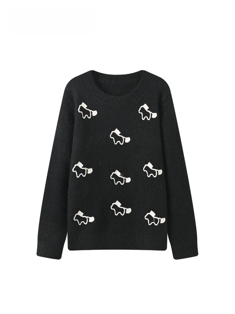 

Loose Long Sve round Ne Sweater for plus Size Women Spring New Sle Cara CLUB Trendy Top Age Reduction Versatile Clothes