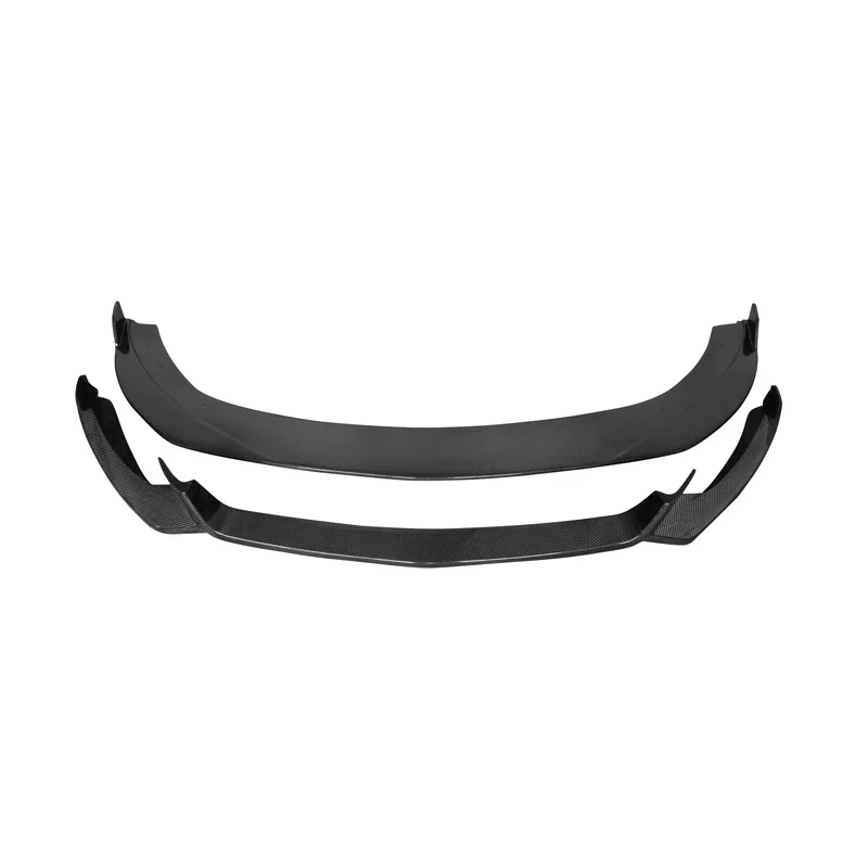 2 Pcs Carbon fiber Front Bumper Lip Spoiler For Mustang 2014+ for Carbonado HY style