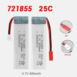 500mAh 721855 Battery Xh2.54 JST Plug 25C 3.7V for Udi U815A U819A U818A WLtoys V966 V977 Aircraft H37 Mini Drone Batteries