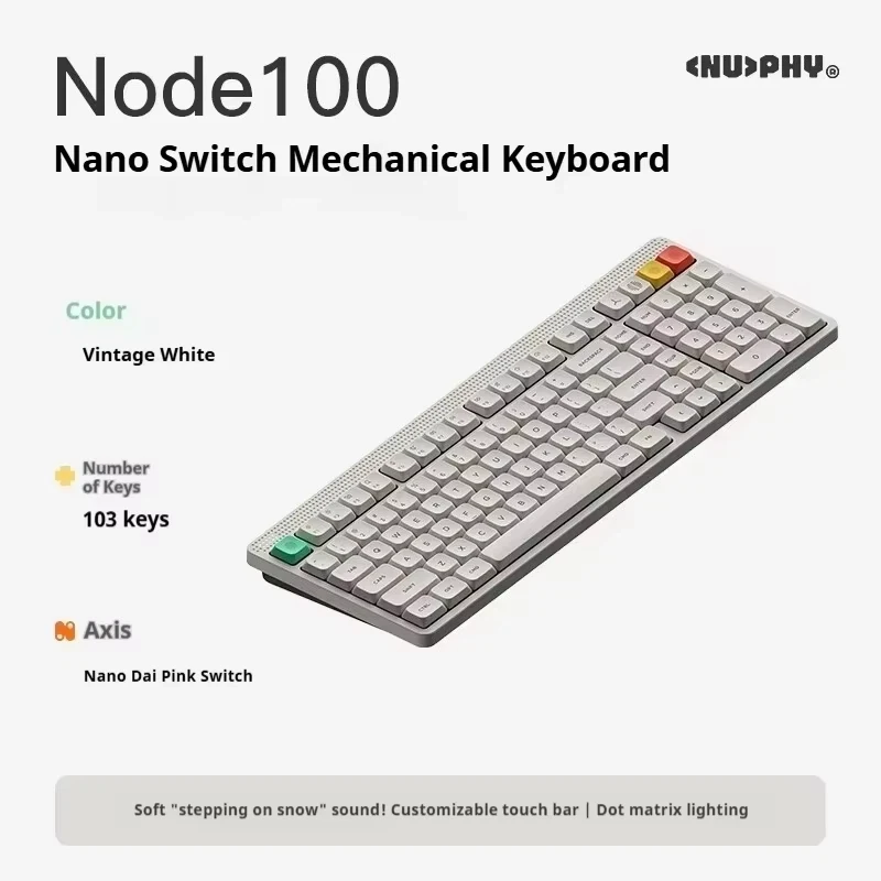 NuPhy Node 100 ワイヤレスメカニカルキーボード カスタムナノ