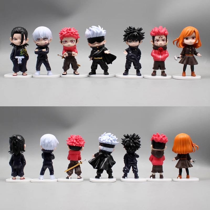 Anime Gojo Figurine Jujutsu Kaisen Figure Sukuna Dolls Inumaki Toge Itadori Yuji Nobara Figure Geto Toys 10.5cm PVC Model Gift