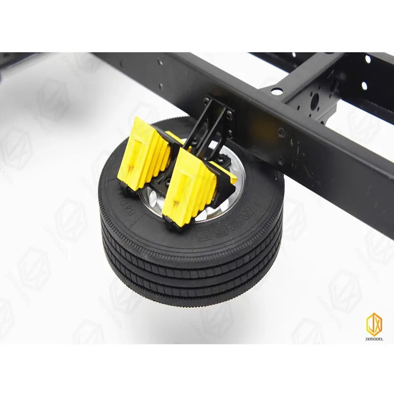 

Spare Tire Rack Kit-JXmodel Truck Model 1:14 Tractor Bucket Adaptation With Original Tires For Tamiya Lesu For Scania Parts