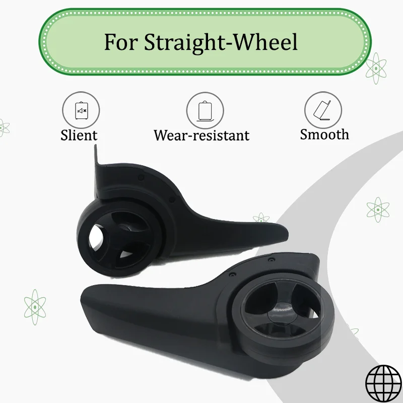 

For Suitcase Replacement Straight Wheels Fixed Front Wheels Heavy-duty Design Easy-to-Install Suitcase Accessories