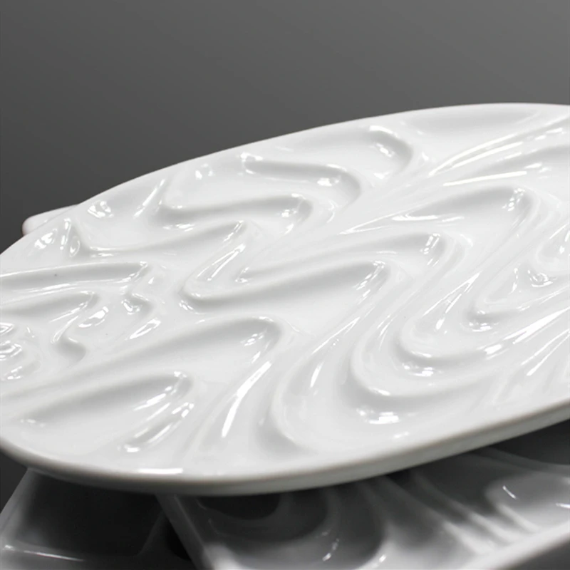 Ceramic Artist Watercolor Palette Rose-shaped Gouache Ceramic Palette Bone China Flower-shaped Paint Painting Supplies