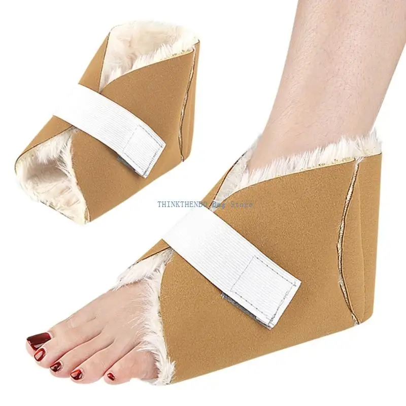 340D Cushioned Heel Protectors Pads Nonslip Base Winter Foot Warmth Solution Foot Cushions For Pressure Bed Sores