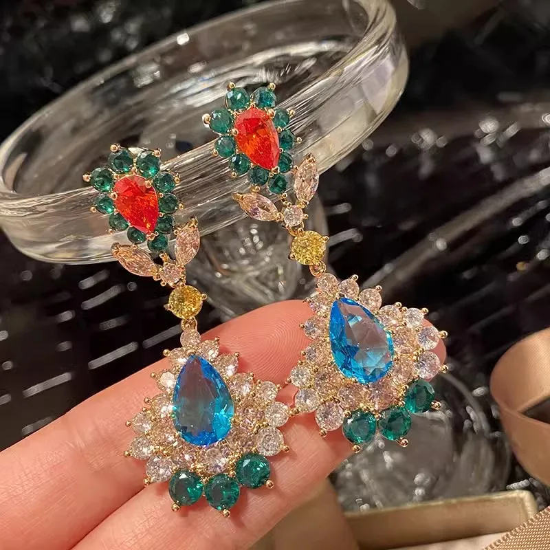 

Luxury Tassel Flower Sweet Light Luxury Temperament Earrings