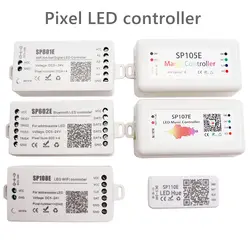 WS2812B WS2811 Pixels LED Strip Controller Wifi /Bluetooth /Music Controller SP108E SP511E SP801E SP110E SP105E SP107E  DC5-24V