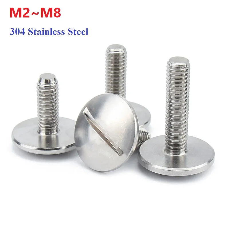 

M2 M2.5 M3 M4 M5 M6 M8 304 Stainless Steel Large Extra Size Oversize Super Big Slotted Truss Round Head Bolt Screw