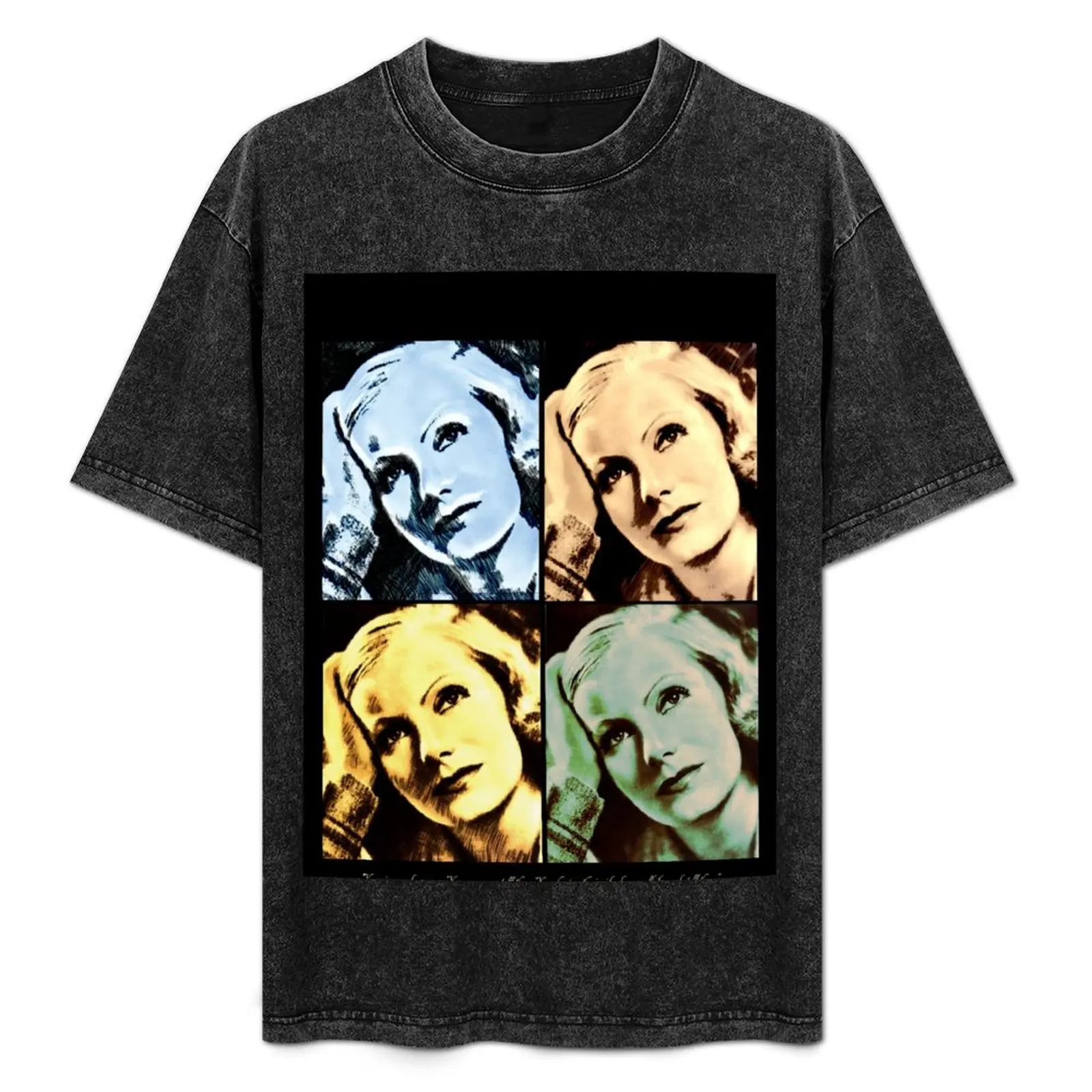 Camiseta vintage moderna de Greta Garbo, camiseta de manga corta para entrenamiento y rendimiento