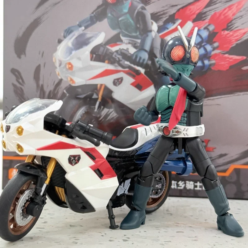 

Новинка 2024 года, оригинальная классическая комбинированная версия Blokees Kamen Rider 1, аниме-фигурка, циклон, модель мотоцикла, сборная игрушки