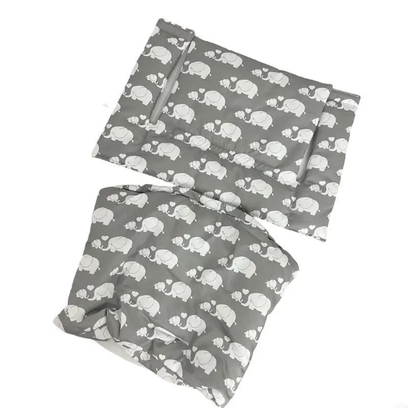 

C5AA Cartoon Elephant Kids Dining Chair Cushion Cover Pad for Comfortable Support