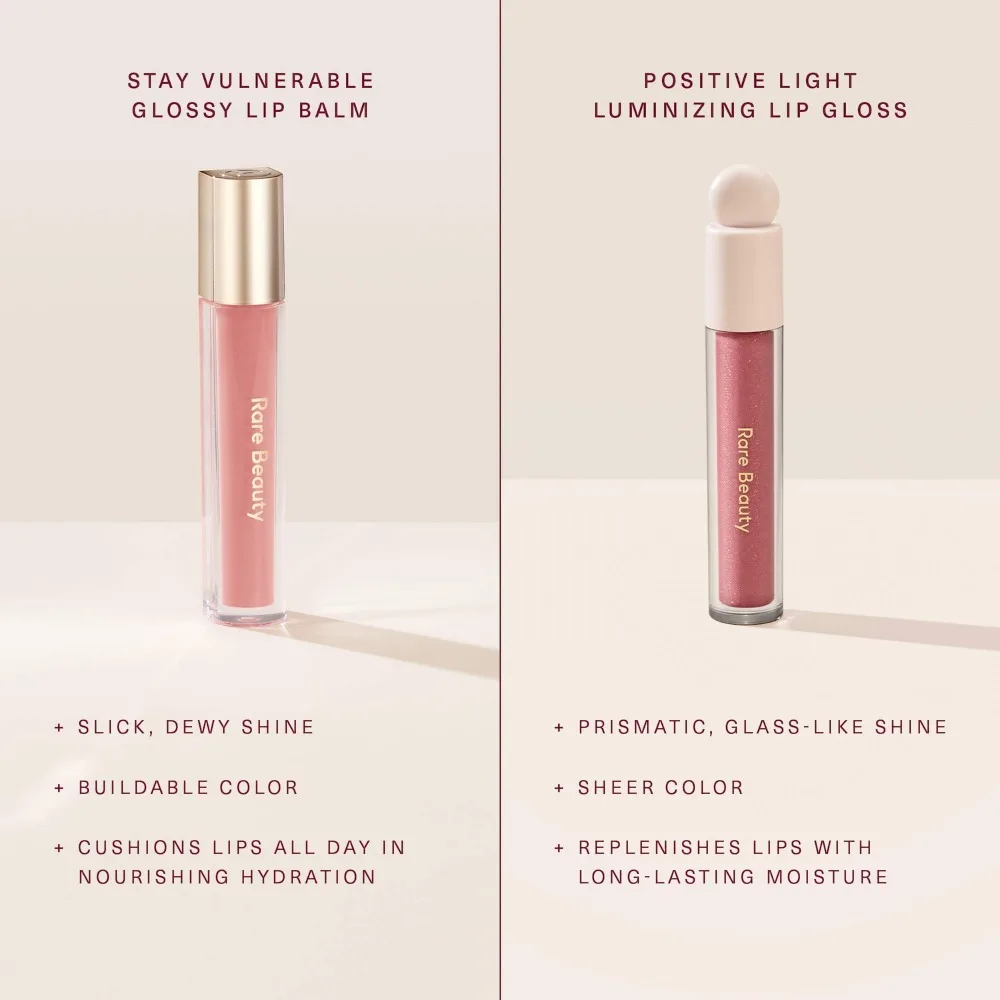 Rare Beauty Voedende Lipgloss Happy Hope Wonder Hydraterende Lipstick Make-up Glansrijke Lipbalsem Abrikoos Neutraal Mauve Roze Bes