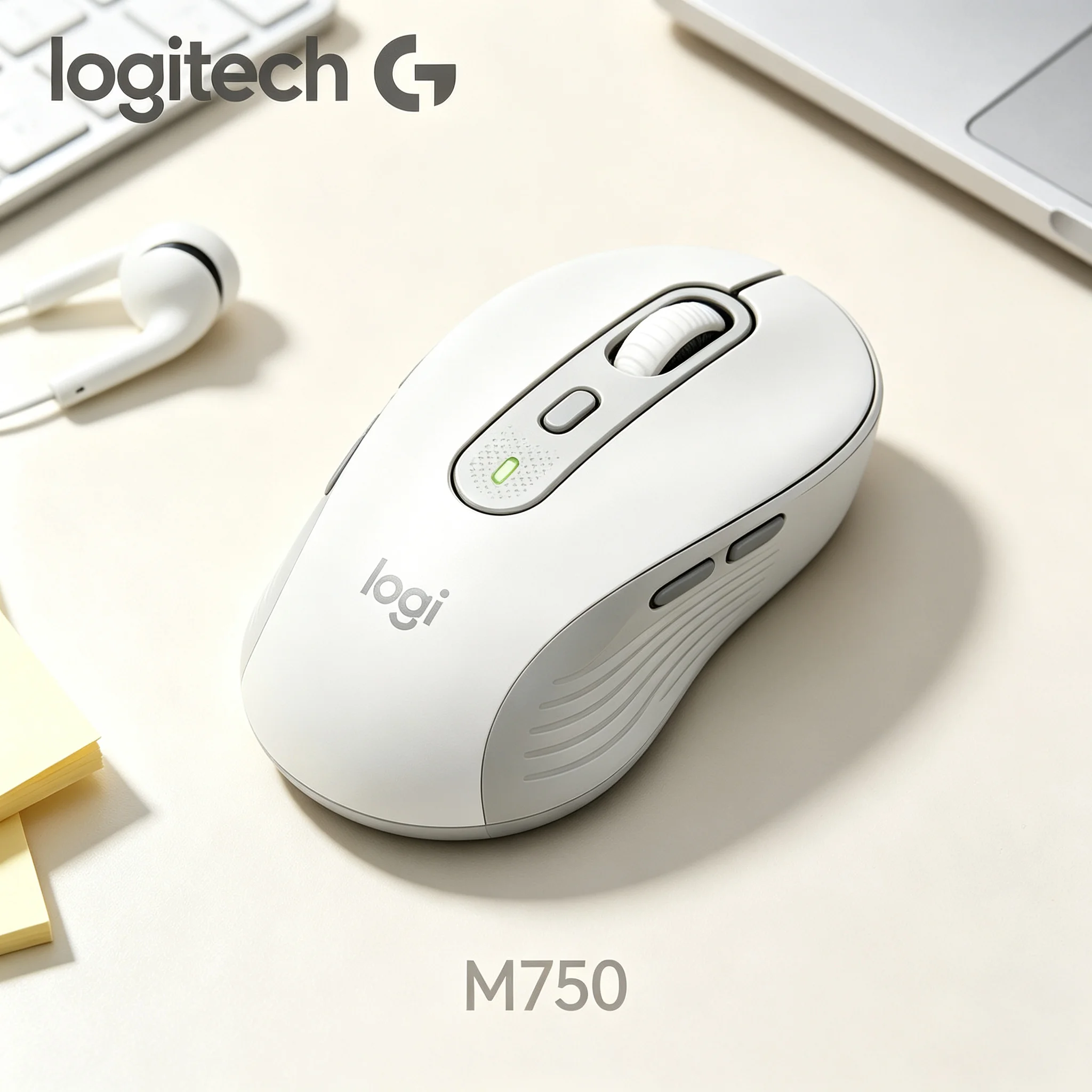 Logitech M750 Dual‑Mode Mouse Ergonomic Shape Stable Tracking Mice For Daily Office Work Light Gaming PC Mac
