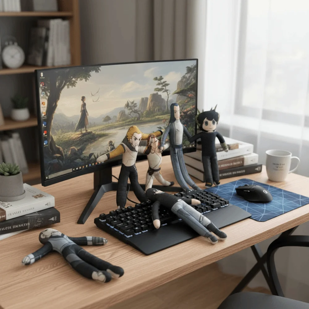 

Twistable Shape Luo Black Cat Wire Skeleton Anime Peripheral Cosplay Cotton Soft Abstract Model Room Abstract Model Cosplay