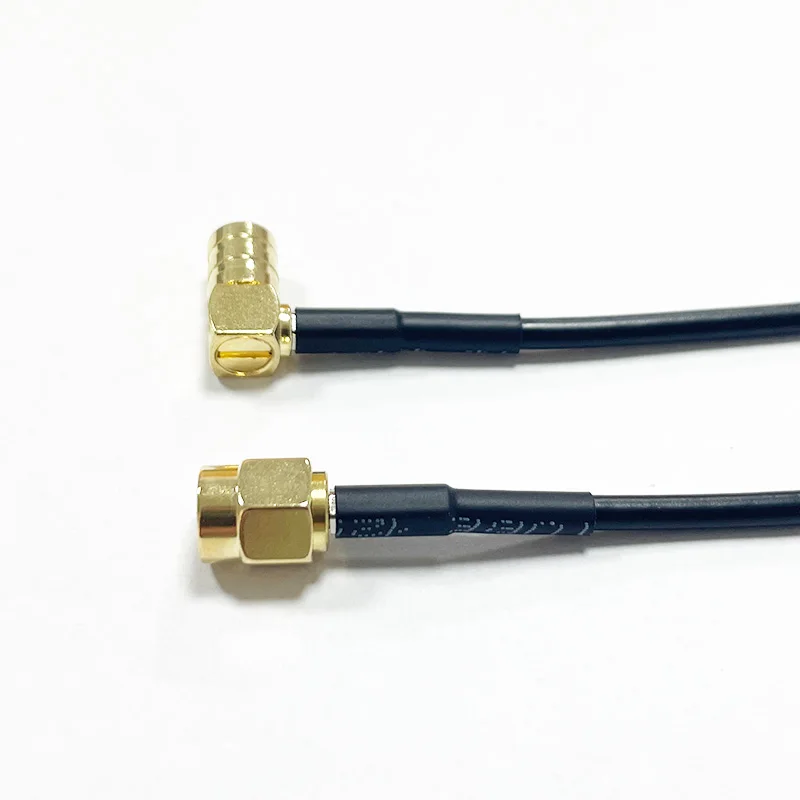 SMA Jack Male to SMB Female Angle RG174 Coaxial Cable Pigtail Adapter Cable