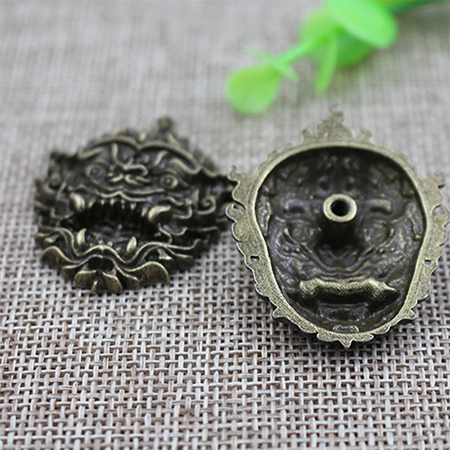 6 pcs PUNK gothic 33mm large alloy Japanese ancient dragon head Concho Screw Back rivet Belt Hat wallet cloth EDC DIY