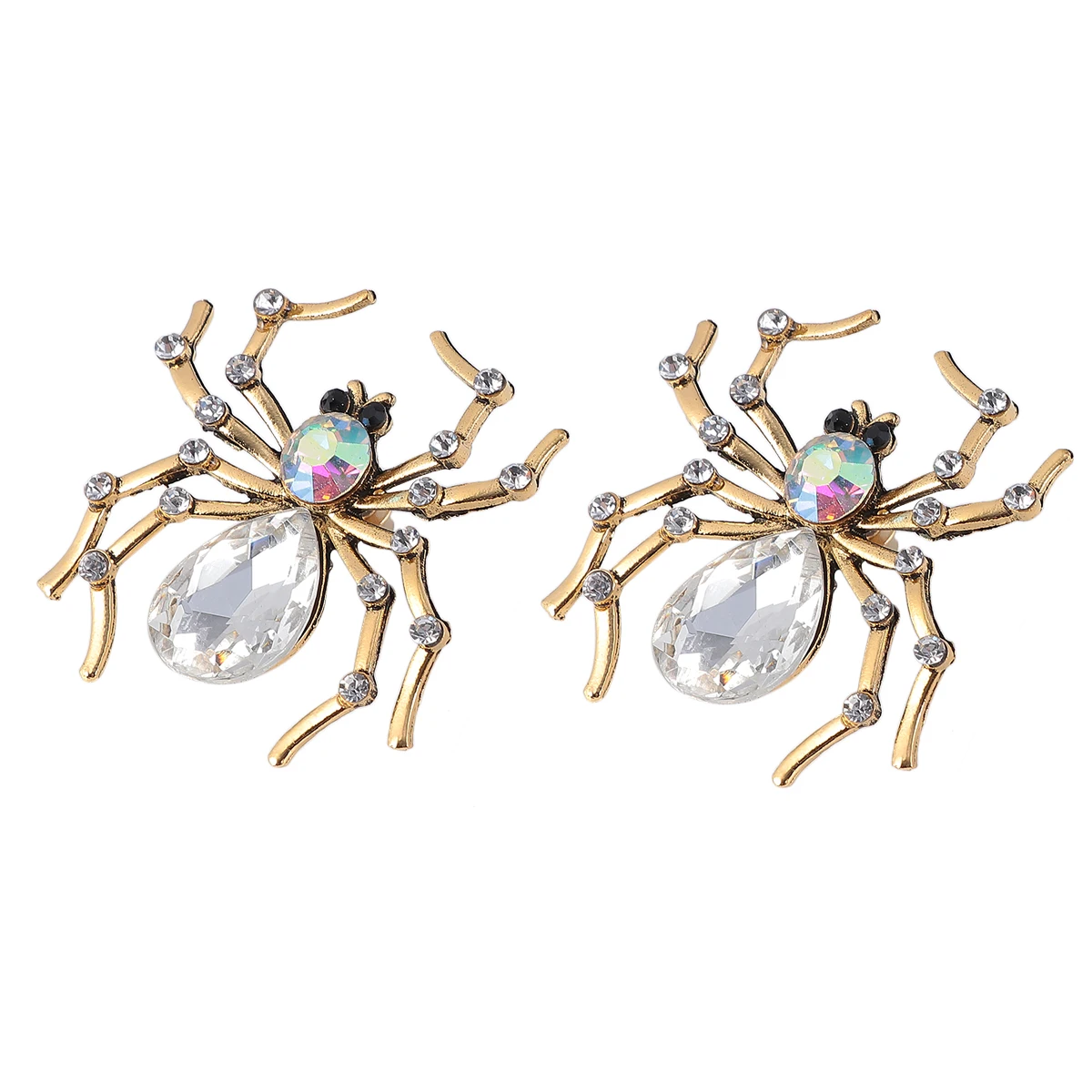 

Crystal Spider 19g Halloween Costume Accessories Studs Alloy Studs Women Party Halloweens Earrings Wedding Gifts