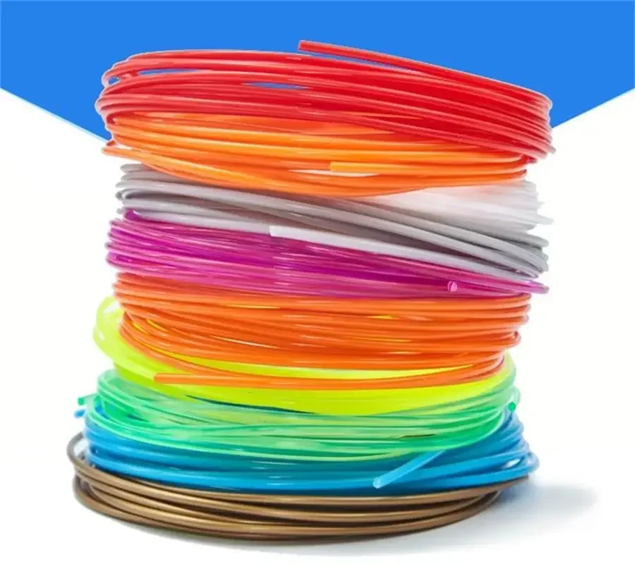 MOQ.Order 5 Pieces10M PLA 3d Print Filament 1.75mm Material Printer Pen High Temperature Glowing Filaments