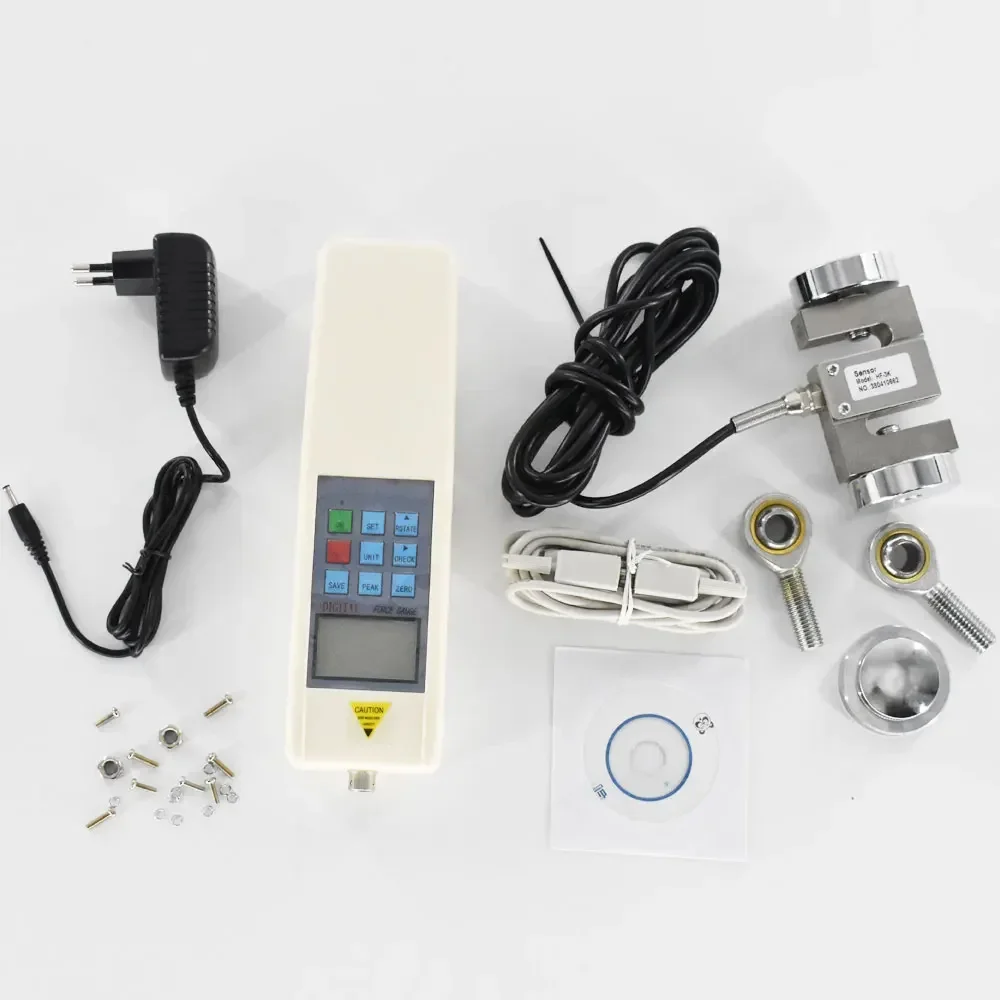 مقياس القوة الرقمي HF-3000 دفع سحب قوة متر أدوات ومعدات قياس القوة HF-3K 3000N دينامومتر #4