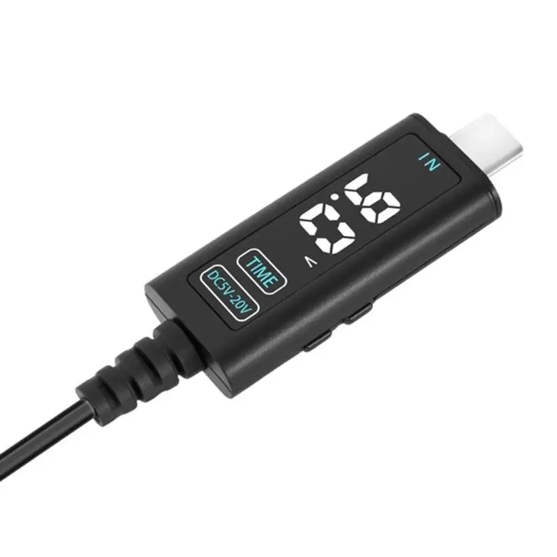 652F DC5.5mm كابل شحن سريع التركيب USB/Type C اختياري لأجهزة الكمبيوتر المحمولة وأجهزة التوجيه أداة أقل متانة الاتصال ABS #5