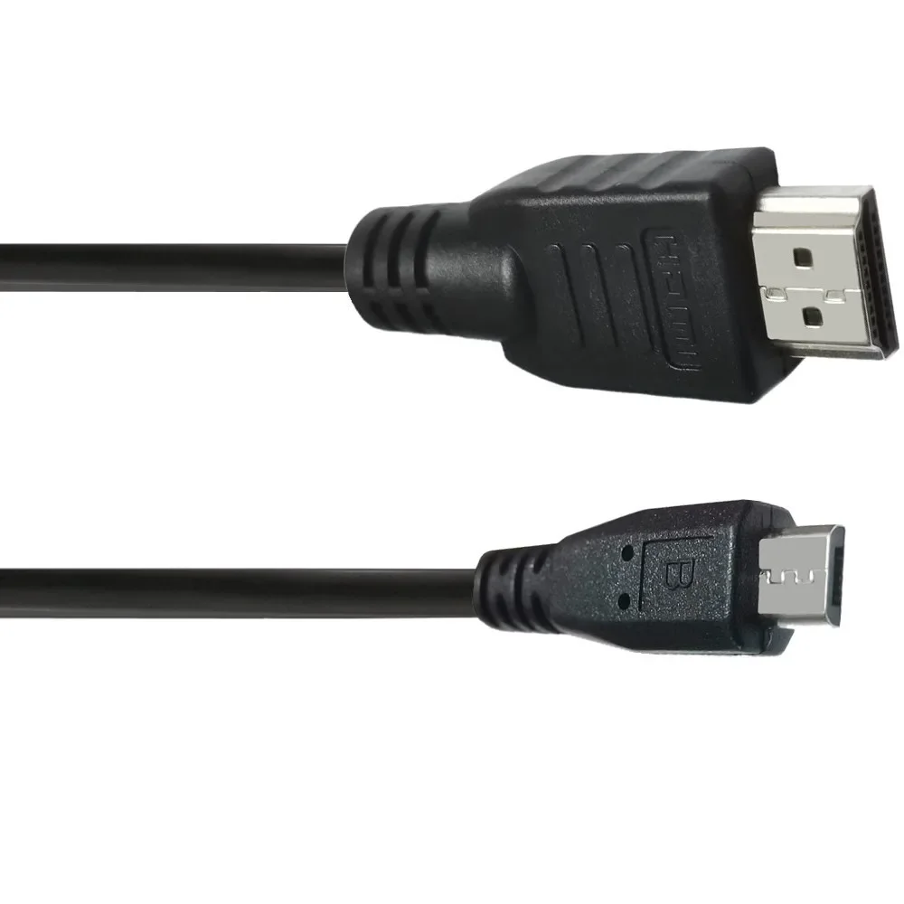 HDMI互換オス-USBマイクロ電源コネクタケーブル、5ピン、2.0、1m