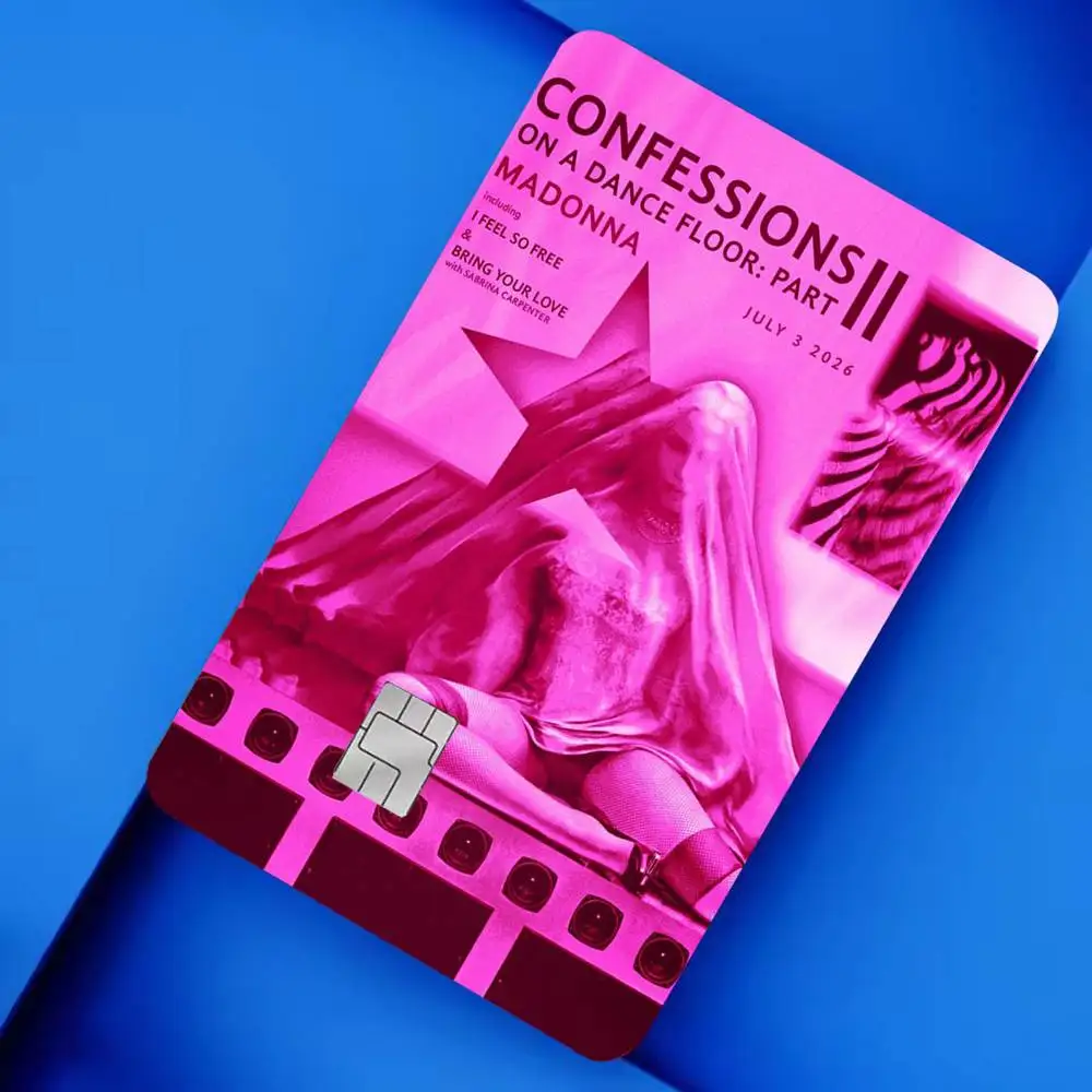 M-Madonna THE C-CONFESSIONS TOUR 4pcs 1Set Card Stickers Small Waterproof Chip 4PCS Card Sticker Anti-Scratch