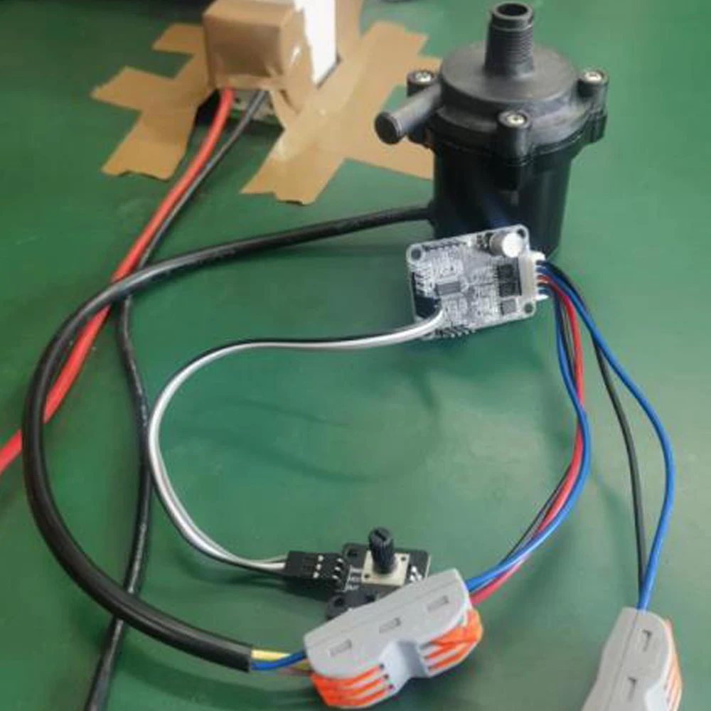 

DC 7-28V BLDC Three-phase DC Brushless Hall-less Motor Drive Board Controller 140W Motor Regulator No Hall