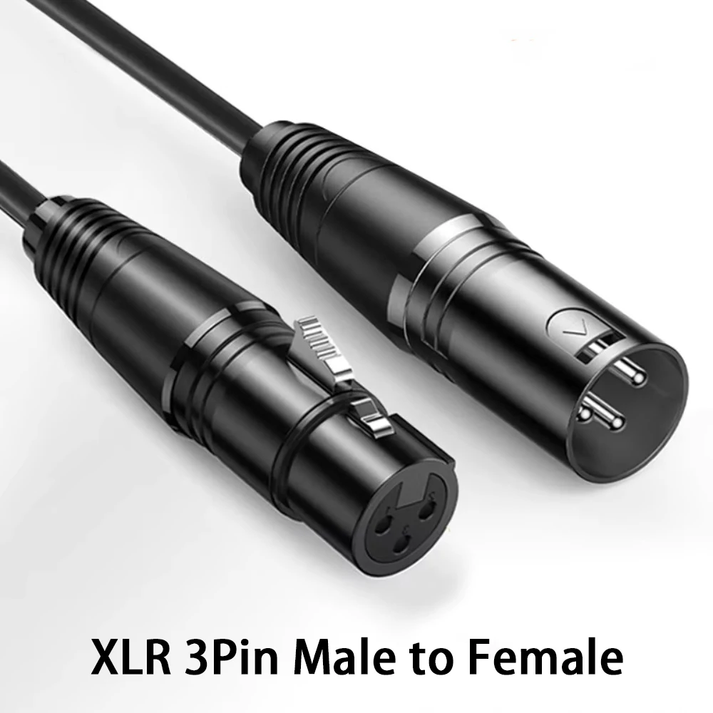3Pin XLR Cable Male to Female HIFI Balanced Cannon Audio Extension Cord for Microphone Sound Mixer Amplifier Analog Audio Wire