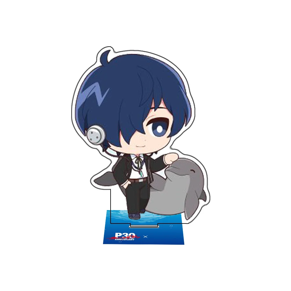 Anime Persona Makoto Yuki Kotone Shiomi Aigis Cute Chibi 10CM Acrylic Stand Keychain Cosplay Character Model Desk Decor Gifts