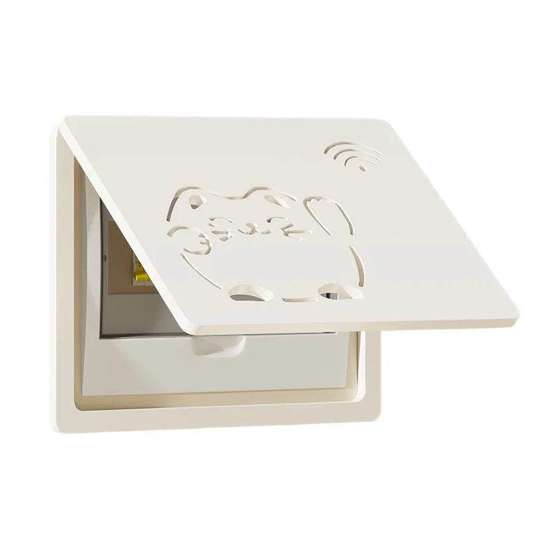 Picture 6: Electric Meter Box Plastic Enclosure For Electrical Project, Hinged White Cover Junction Box Weak Current Box 35x25cm