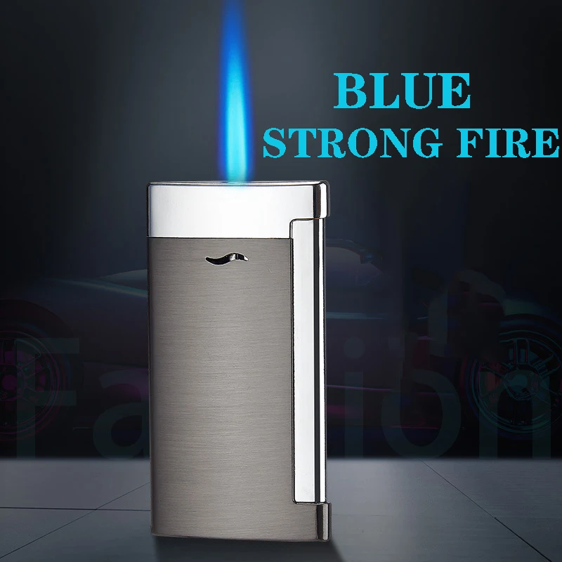 

Metal Windproof Blue Flame Spray Gun Side Pressure Ignition Lighter Butane Gas Cigar Lighter Jet Turbo Torch Cheap Lighter