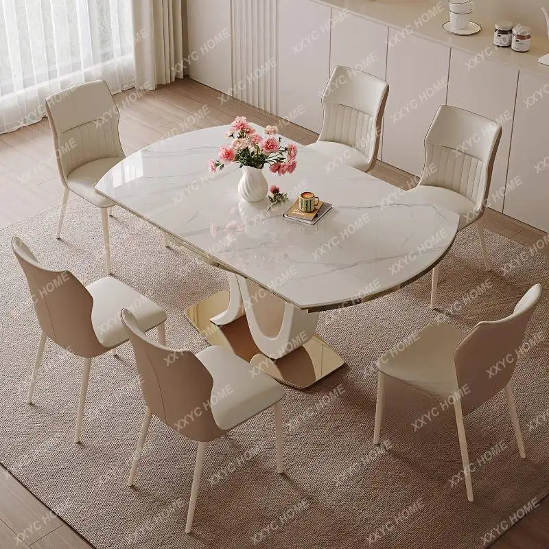 XX.Small Space Dining Tables White Items  Expandable Extending Dining Tables Modern Nordic Mesas Comedor Furniture For Ho