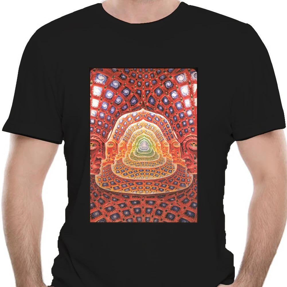 Lsd Hofman Fractal T-shirt Men T-Shirt Tees Men Clothing Big SizeS-XXxl Short Sleeve T Shirt Men New  Fashion Hot 8761X