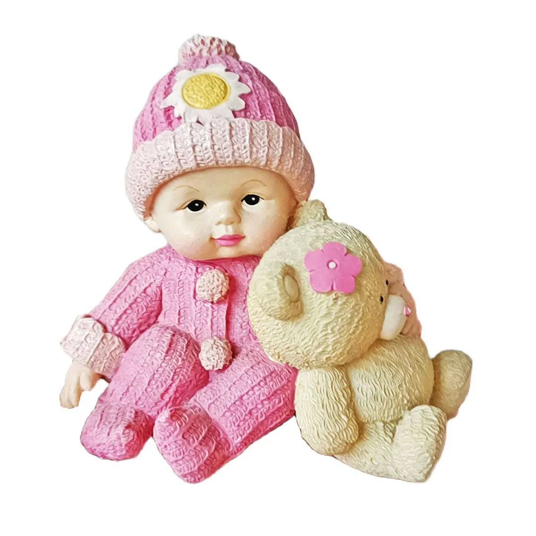 

Bear Holding Doll 3D Baby Reusable Silicone Mould Resin Process Gypsum Candle Soap DIY Decorative Cake Tools